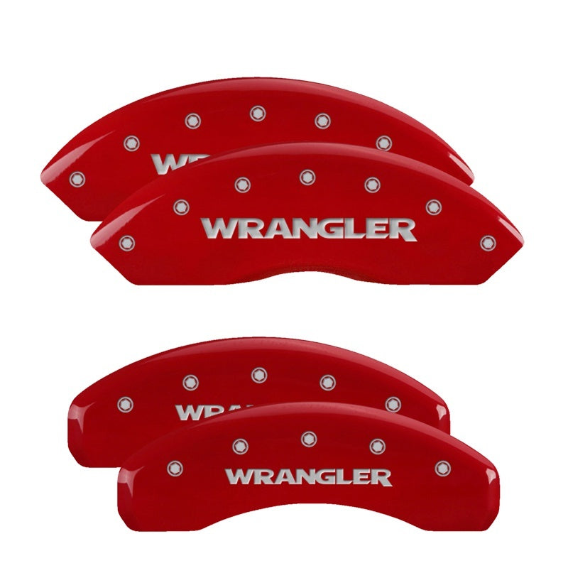 MGP Caliper Covers 42007SWRGRD 07-   Wrangler Caliper Covers Red