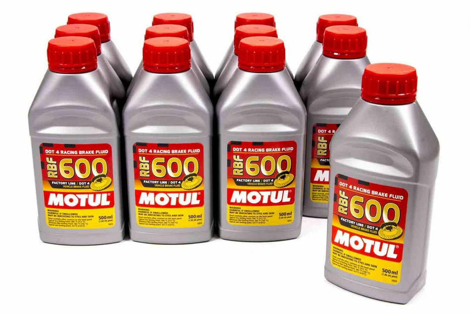 Motul 100949 RBF Brake Fluid 600 Degr ee case/12-1/2 Liter