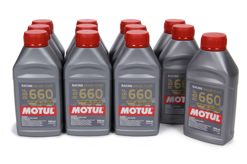 Motul 101667 Brake Fluid 660 Degree Case/12-1/2 Liter