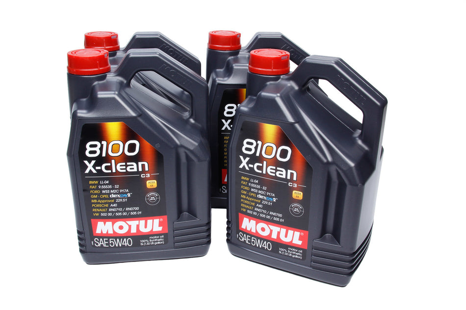 Motul 102051 8100 X-Clean 5w40 Case 4x5 Liter Dexos2