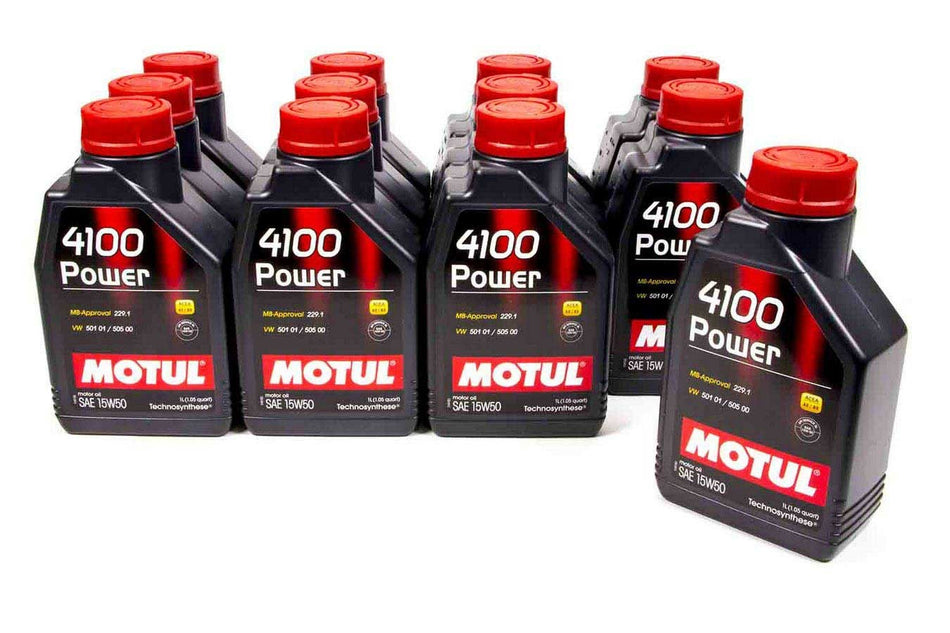 Motul 102773 4100 Power 15W50 Oil Case 12x1 Liter