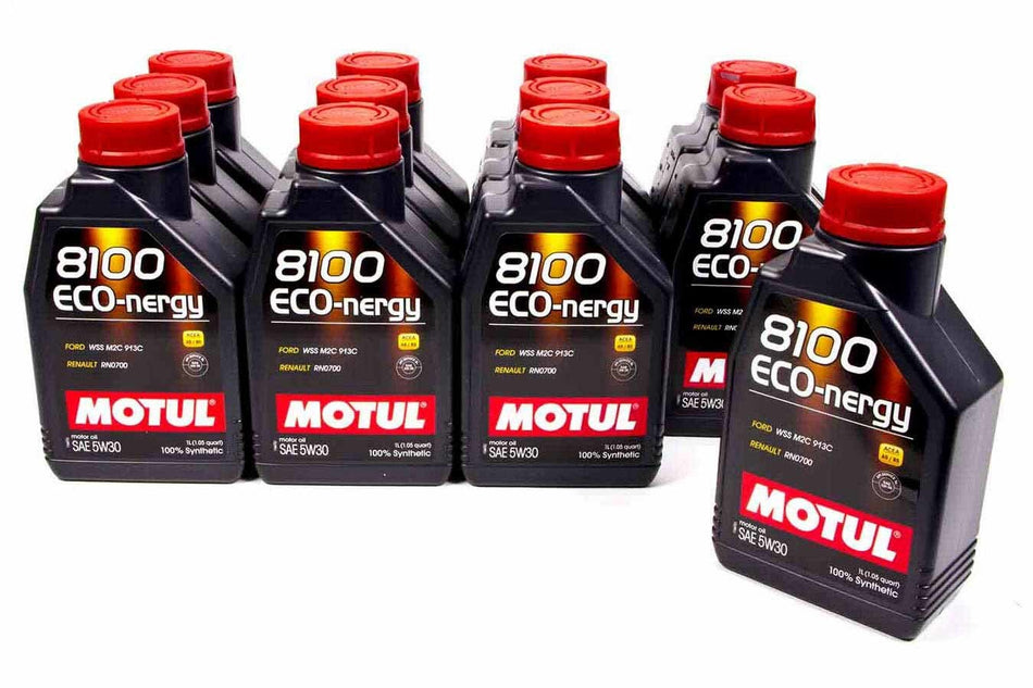 Motul 102782 8100 Eco-Nergy 5w30 Oil Case/12-Liter