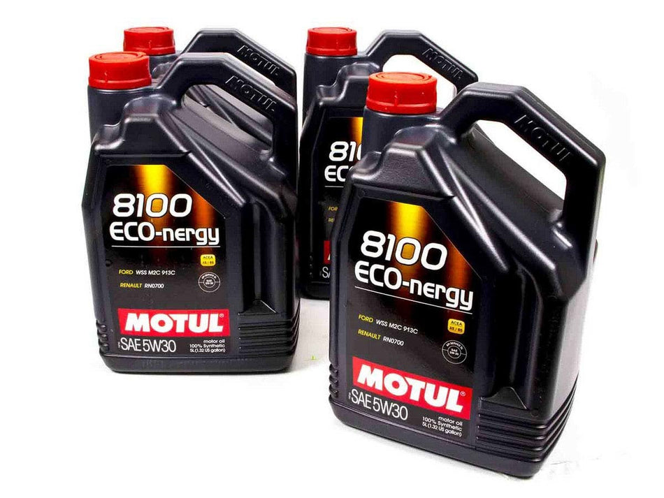 Motul 102898 8100 Eco-Nergy 5w30 Oil Case/4-5 Liters