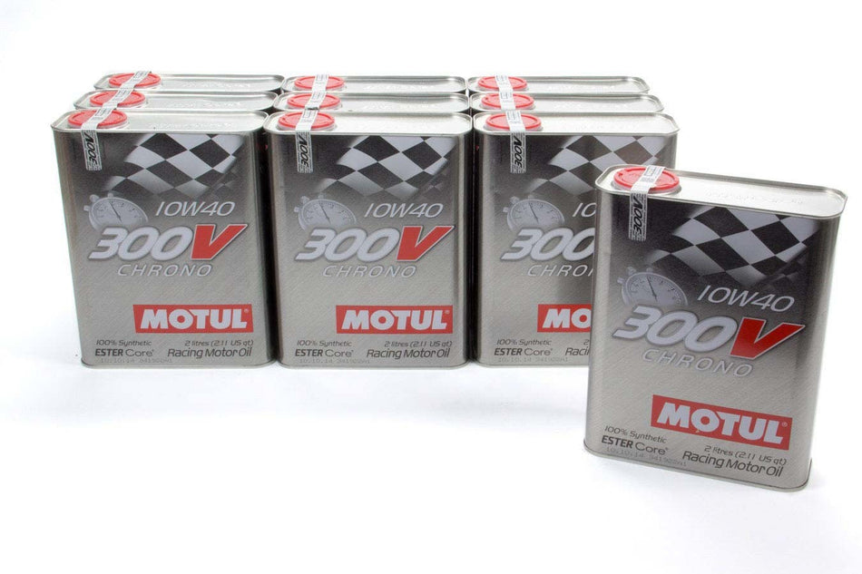 Motul 104243 300V 10w40 Racing Oil Synthetic Cs/10-2 Liter