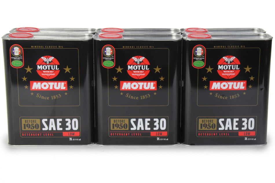 Motul 104509 Classic Oil SAE 30w Case 6 x 2 Liter