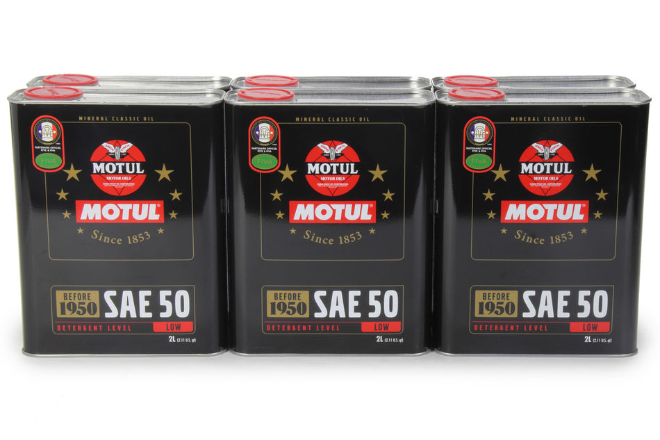 Motul 104510 Classic Oil SAE 50w Case 6 x 2 Liter