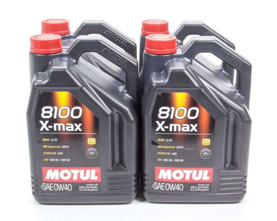 Motul 104533 8100 X-Max 0w40 Case 4x5 Liter