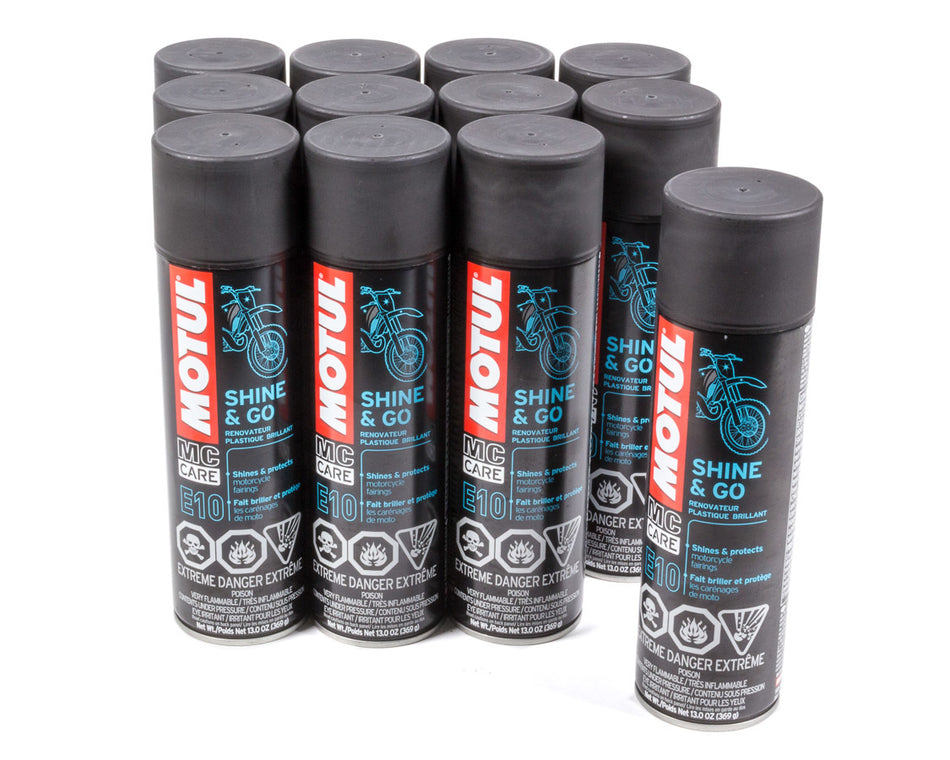 Motul 108093 E10 Shine & Go Case 12x13oz