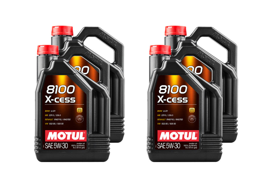 Motul 108946 8100 X-Cess 5w30 Oil Case 4 x 5 Liter