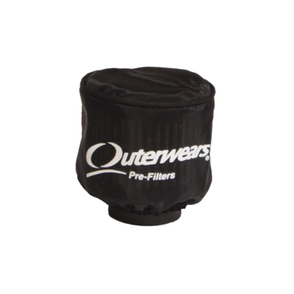 Outerwears 20-1010-01 Pre-Filter Water Repel Black 3.5in Dia x 6in Ta