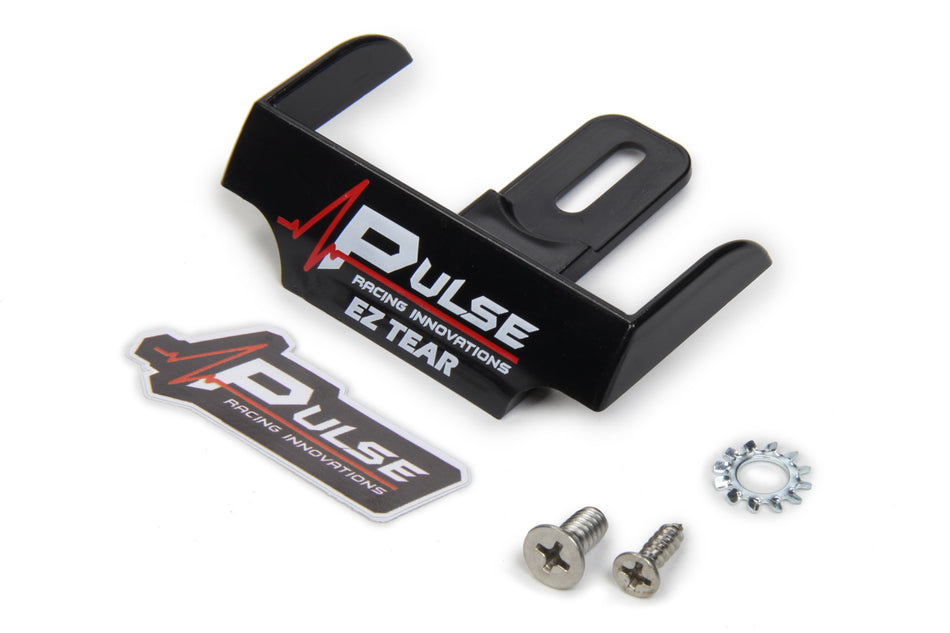 Pulse Racing Innovations EZTS101BK EZ Tear Shield Mounted Black