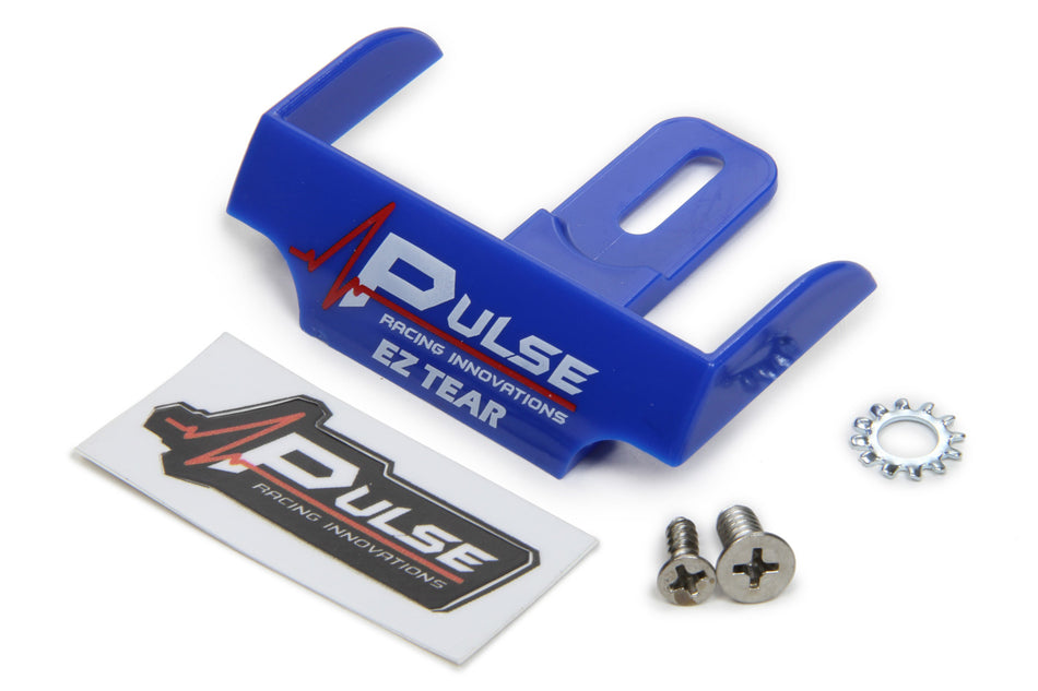 Pulse Racing Innovations EZTS101BL EZ Tear Shield Mounted Blue