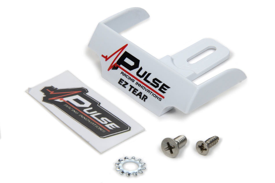 Pulse Racing Innovations EZTS101W EZ Tear Shield Mounted White