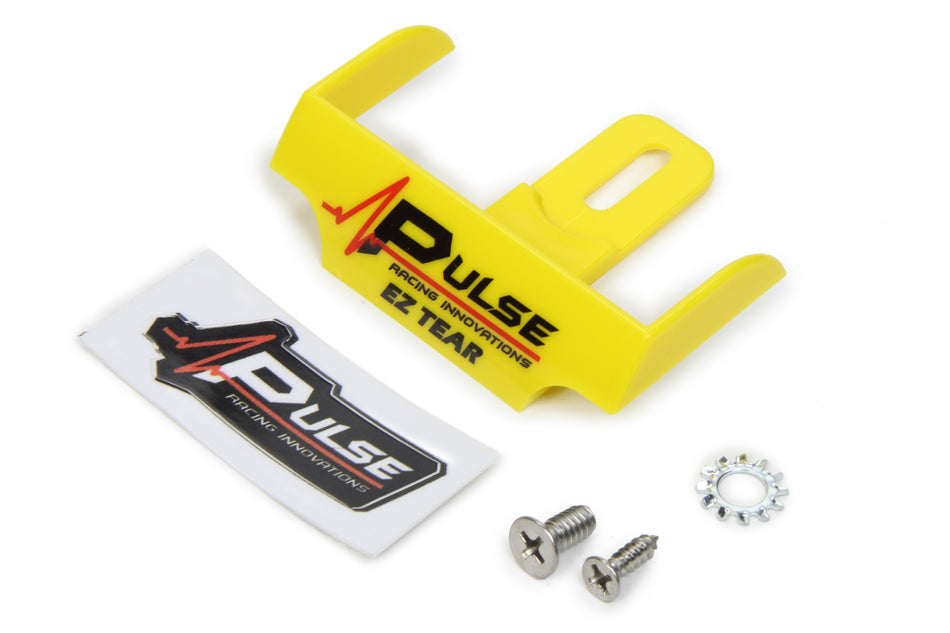 Pulse Racing Innovations EZTS101YL EZ Tear Shield Mounted Yellow