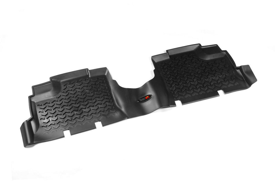 Rugged Ridge 12950.01 Floor Liners Rear Black 07-18 Jeep Wrangler