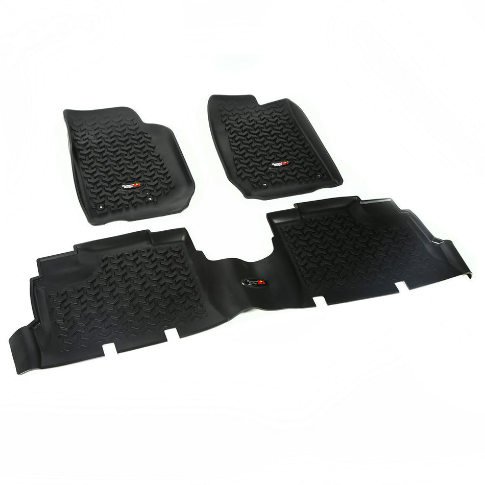 Rugged Ridge 12987.04 Floor Liner Kit Black 4 Door 07-18 Jeep Wrang