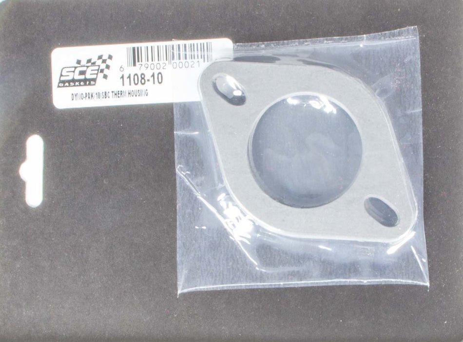 SCE Gaskets 1108-10 SBC Thermostat Housing Gaskets Dyno-Pak (10)