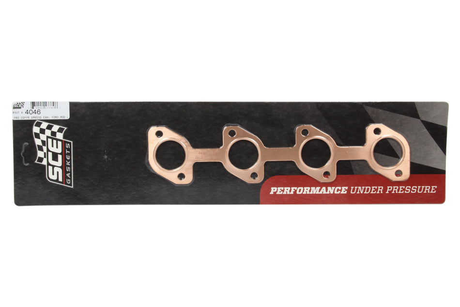 SCE Gaskets 4046 Copper Exhaust Gaskets - Ford Modular 4.6L