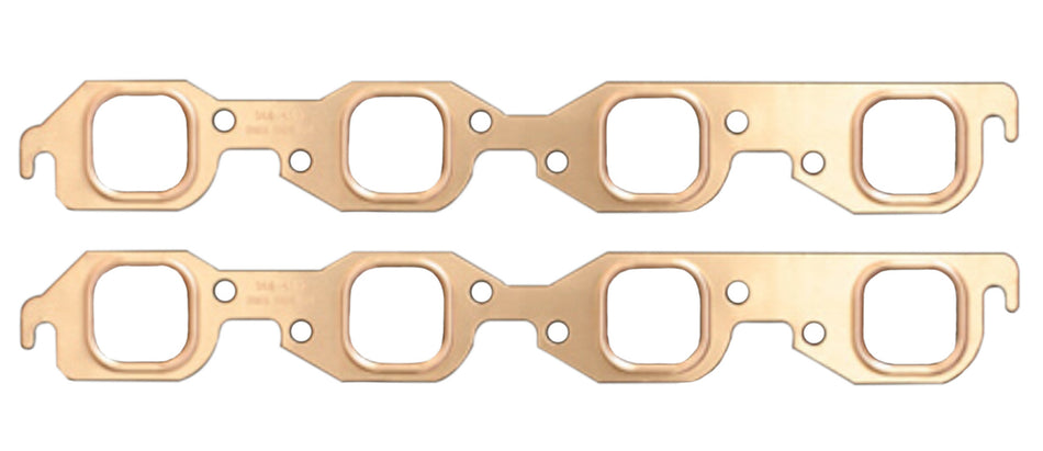 SCE Gaskets 4113 1.875 x 1.800 BBC Copper Embossed Exhaust Gasket