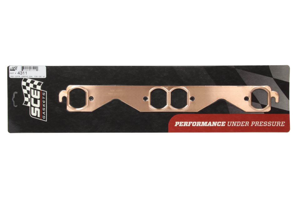 SCE Gaskets 4311 SBC Copper Exhausts Gasket