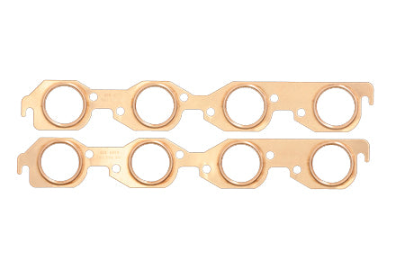 SCE Gaskets 4313 BBC Copper Exhaust Gskts 2.00 Round Port