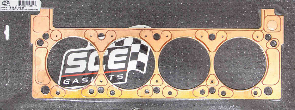 SCE Gaskets S521562L SBF ISC Titan Copper Head Gskt LH 4.155 x .06