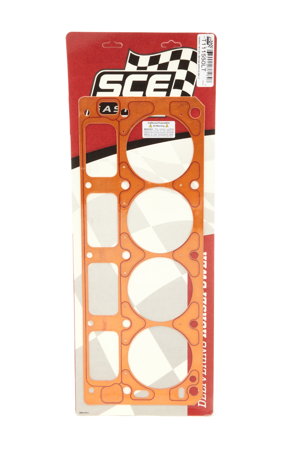 SCE Gaskets T111550LT SBC Titan Copper Head Gasket 4.155 x .050