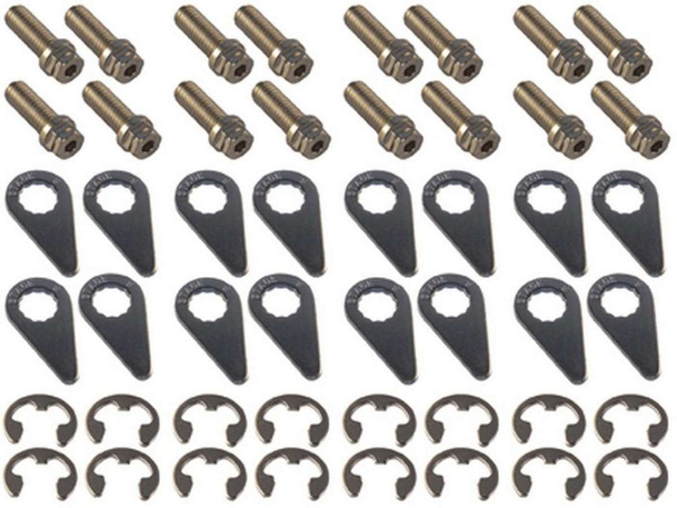 Stage 8 8912A Header Bolt Kit - 6pt. 3/8-16 x 1in (16)