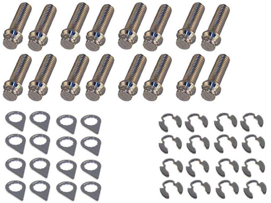 Stage 8 8913B Header Bolt Kit - 12pt. 3/8-16 x 1-1/4 (16)