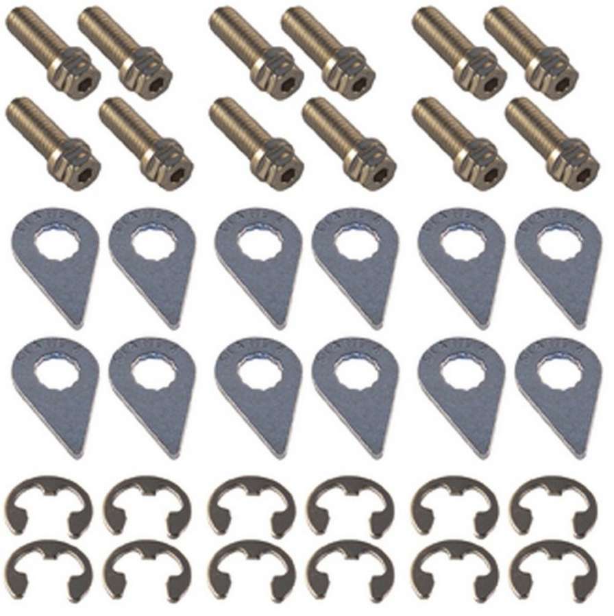 Stage 8 8916A Header Bolt Kit - 6pt. 3/8-16 x 1in (12)