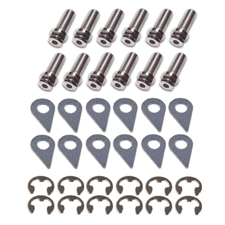 Stage 8 8918S Header Bolt Kit - 6pt. Mixed Sizes (12)