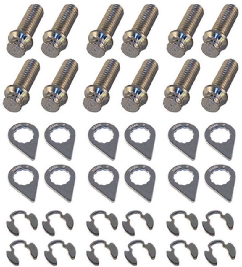 Stage 8 8931 Header Bolt Kit - 12pt. 3/8-16 x 1in (12)