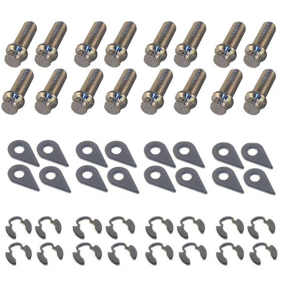 Stage 8 8932 Header Bolt Kit - 12pt. 3/8-16 x 1in (16)