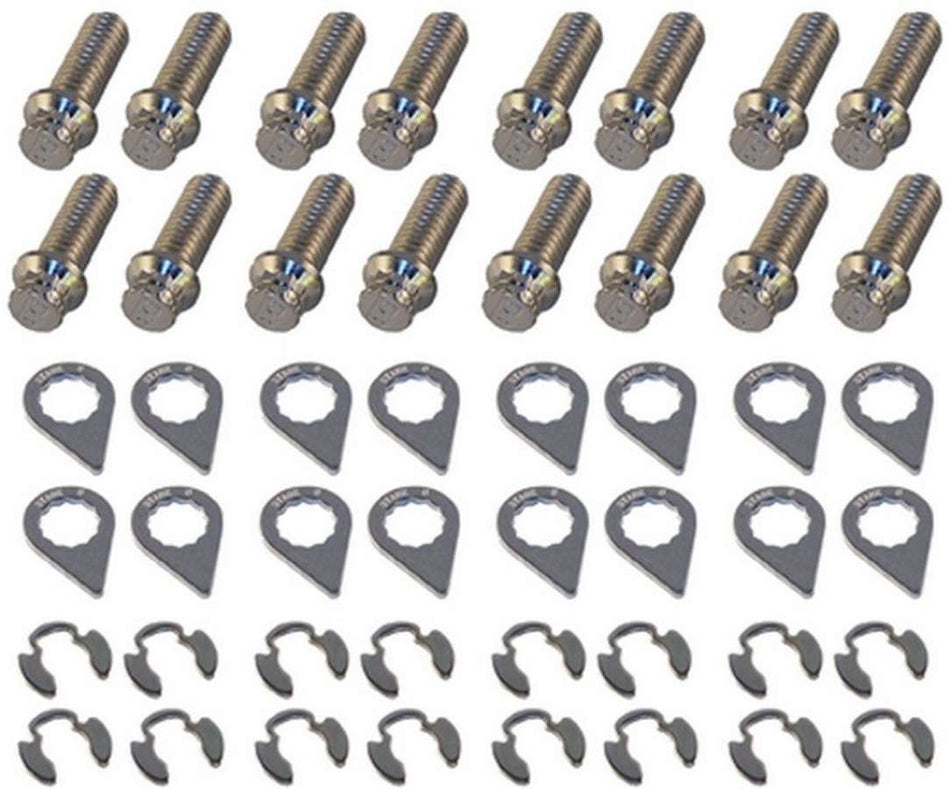 Stage 8 8933 Header Bolt Kit - 12pt. 3/8-16 x 1in (16)