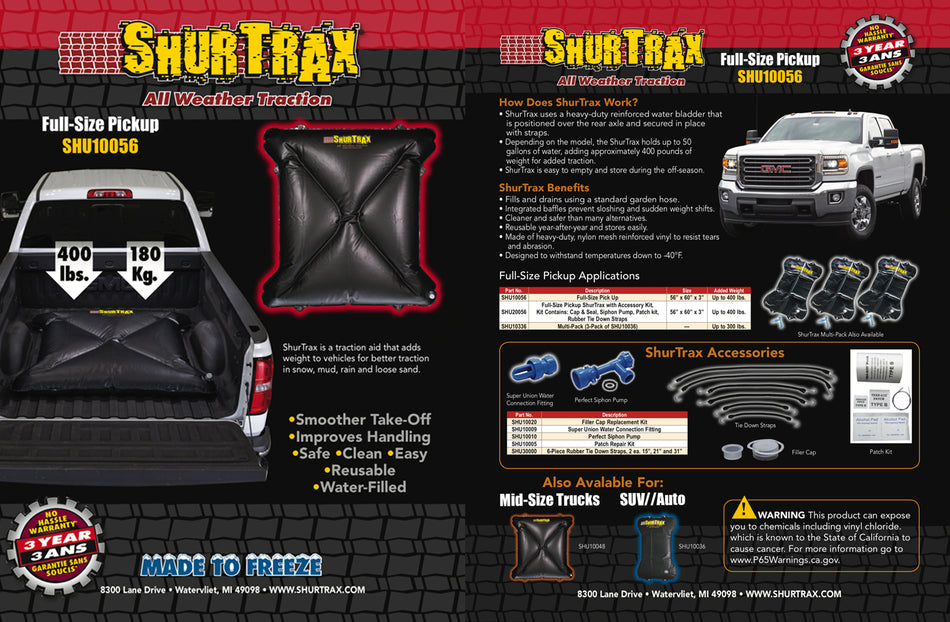 Shur Trax 103 Full-Size Pick-UP Sell Sheet