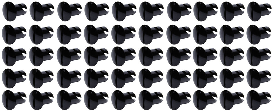 TI22 Performance TIP8102-50 Oval Head Dzus Buttons .500 Long 50 Pack Black