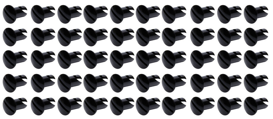 TI22 Performance TIP8106-50 Oval Head Dzus Buttons .550 Long 50 Pack Black