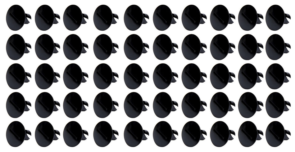 TI22 Performance TIP8110-50 Large Head Dzus Buttons .500 Long 50 Pack Black