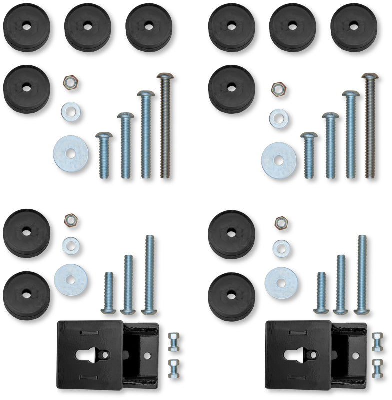 Rock Krawler 07-18 Jeep Wrangler JKU 4DR Front & Rear Bump Stop Kit (2in-4in)