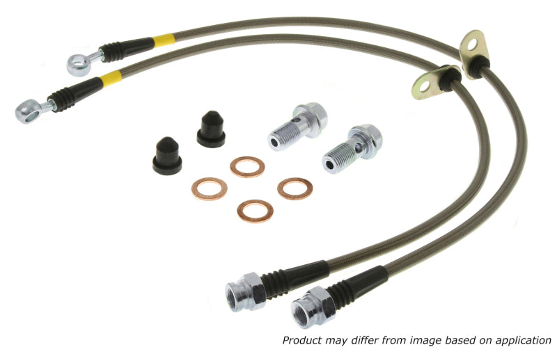 StopTech 93-97 Volvo 850 / 92-95 Volvo 940 Stainless Steel Front Brake Lines