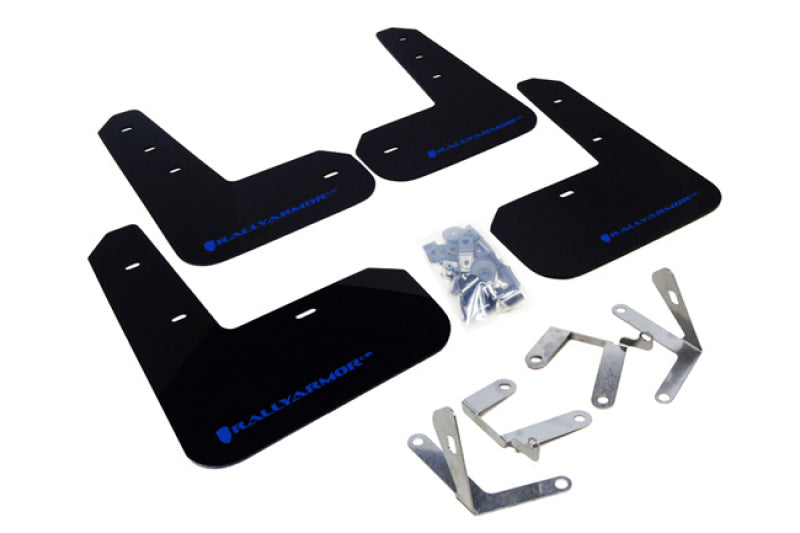 Rally Armor 13-17 Subaru BRZ/Toyota FR-S Black UR Mud Flap w/Blue Logo