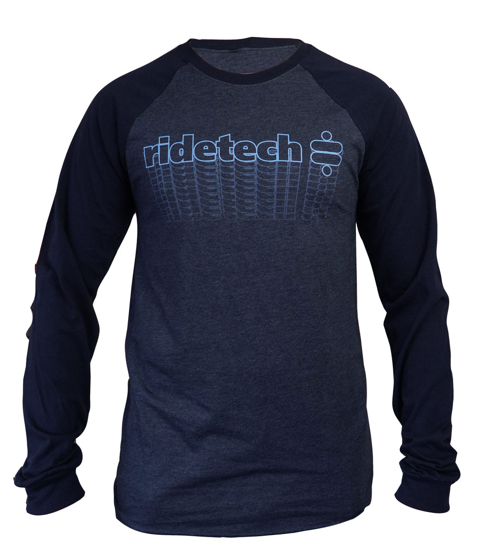 (M) Ridetech Long Sleeve Jersey - Blue  MEDIUM.