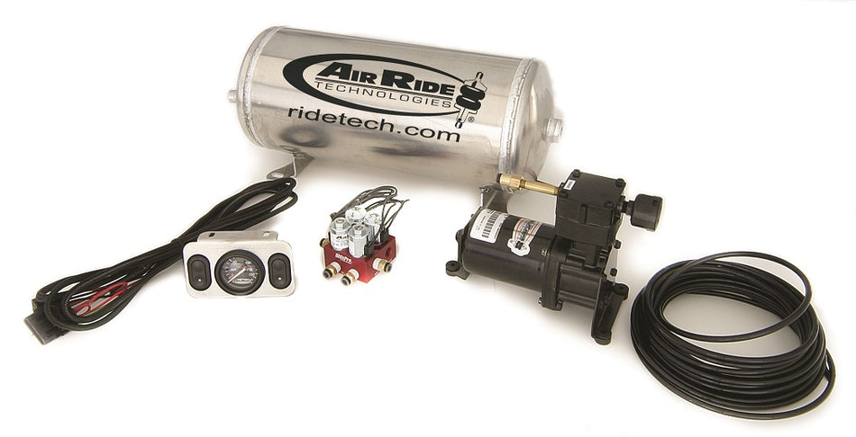 RidePro Analog 2 Way Air Suspension Control System With 3 Gallon Tank.