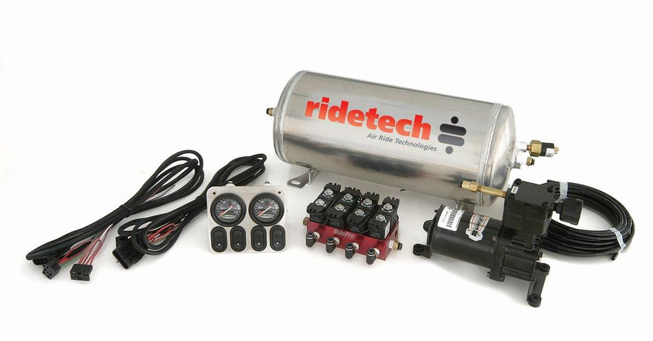 RidePro Analog 4 Way Air Suspension Control System With 3 Gallon Tank.