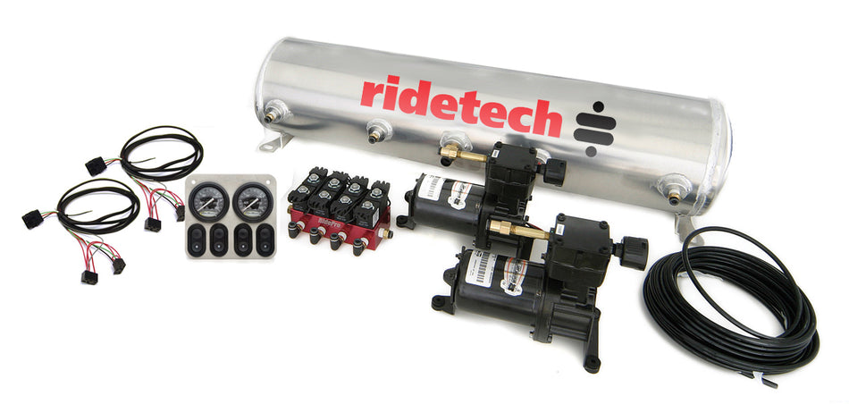 RidePro Analog 4 Way Air Suspension Control System With 5 Gallon Tank.