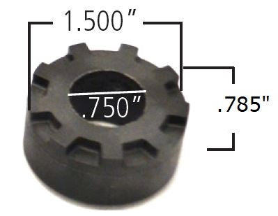 Delrin Control Arm Bushing  1.5" Large OD .750 ID  .785" OAL