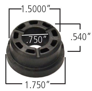 Delrin Control Arm Bushing  1.750" Large OD  1.500" Small OD .750" ID  .990" OAL