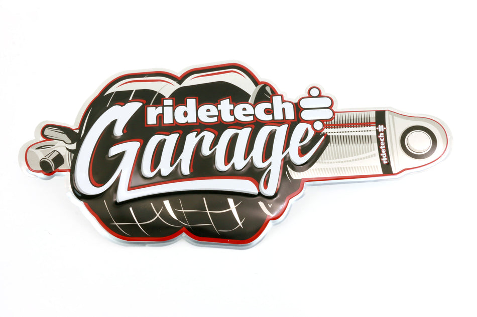 SIGN: Ridetech GARAGE - Shockwave: TIN SIGN