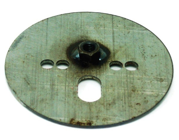 Air Spring Patten Plate With 7/16 Nut  Centered  1/8" Thick X 5.5" O.D.