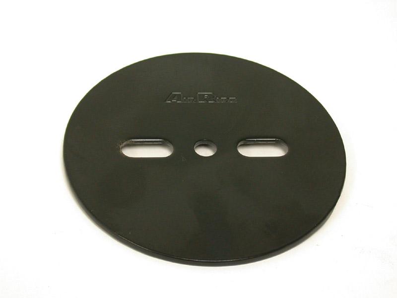 Air Spring Patten Plate  Centered  1/8" Thick X 5.5" O.D. Powder Coated Black.